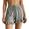 thumbnail image 4 of Summer Frill Elastic Waist Tie Bow Front Sports Pants Shorts Pajamas for Women Shorts Short Socks for Women Womens Jean Shorts Hair Paste for Women Short Hair Shorts for Women Women Shorts, 4 of 4