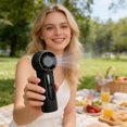 thumbnail image 6 of Bling Rhinestone Handheld Mini Fan, USB Rechargeable Portable Fan, 3 Speeds, Personal Cooling Fan for Travel, Outdoor, 6 of 8