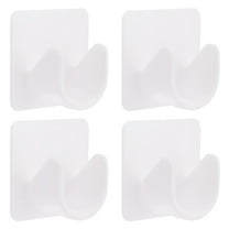 Monyance Rod Support Rack 4pcs Wall Mounted Shower Rod Holder for Bathroom Hotel(1.65X1.65X0.98Inches)