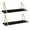 Black, variant on Kate and Laurel MDF Floating Shelves, Set of 1, 6.89 in x 27.56 in, Black