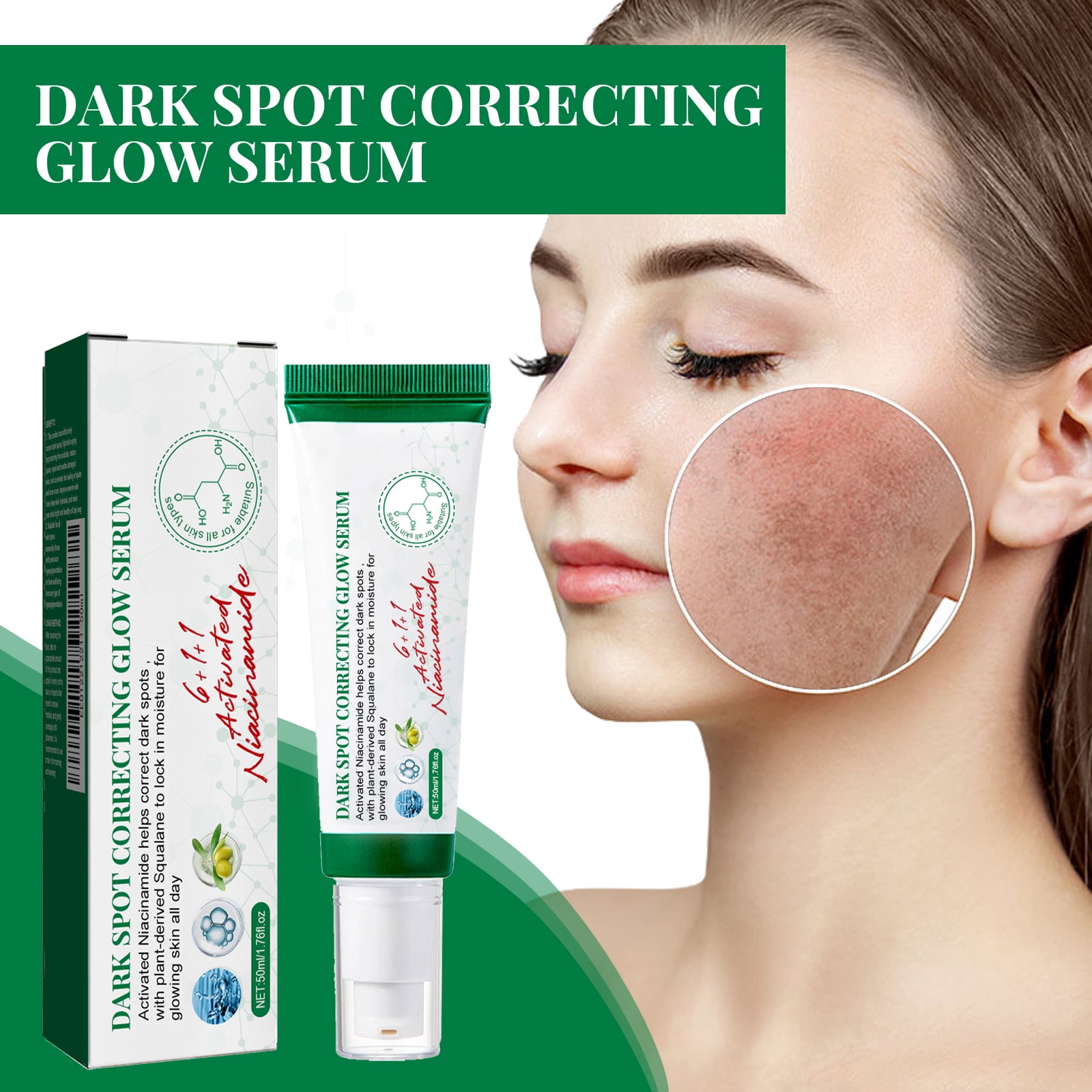 Alvantor Brightening Serum with Dark Spot Corrector and Hydrating Face Moisturizer 1.76 fl oz
