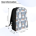 thumbnail image 4 of Fotbe Happy Snowmen Snowfall Travel Laptop Backpack, Business Slim Sturdy Laptops Backpack, Water Resistant College School Computer Bag Gift for Men & Women Fits 15.6 Inch Notebook, 4 of 8