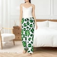 thumbnail image 4 of Fotbe Leopard print St. Patrick's Day Pantalones de Pijama para Mujer, Pantalones de Dormir, Pantalones Pj con Cordón y Bolsillos-Small, 4 of 6