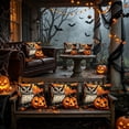 thumbnail image 5 of Halloween Theme Pillow Cover,18x18 Inch,Goth Witchy Decor,Spooky Fall Decor Pillow Covers,Hidden Zipper for Sofa Couch Bedroom Home Halloween Decor, 5 of 5