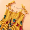 thumbnail image 4 of URMAGIC Girls Bohemian Dresses Floral Sleeveless Rainbow Beach Sundress 2-10 Years, 4 of 8