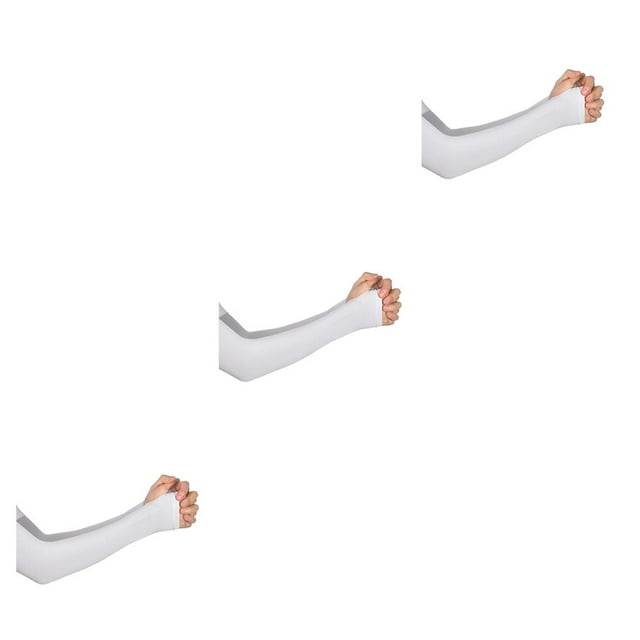 VONKY Cycling Glove Accessory Use Hand Arm Protector Long Protection Convenient Half Finger Sleeve Fishing Riding Supply No.4 3Set