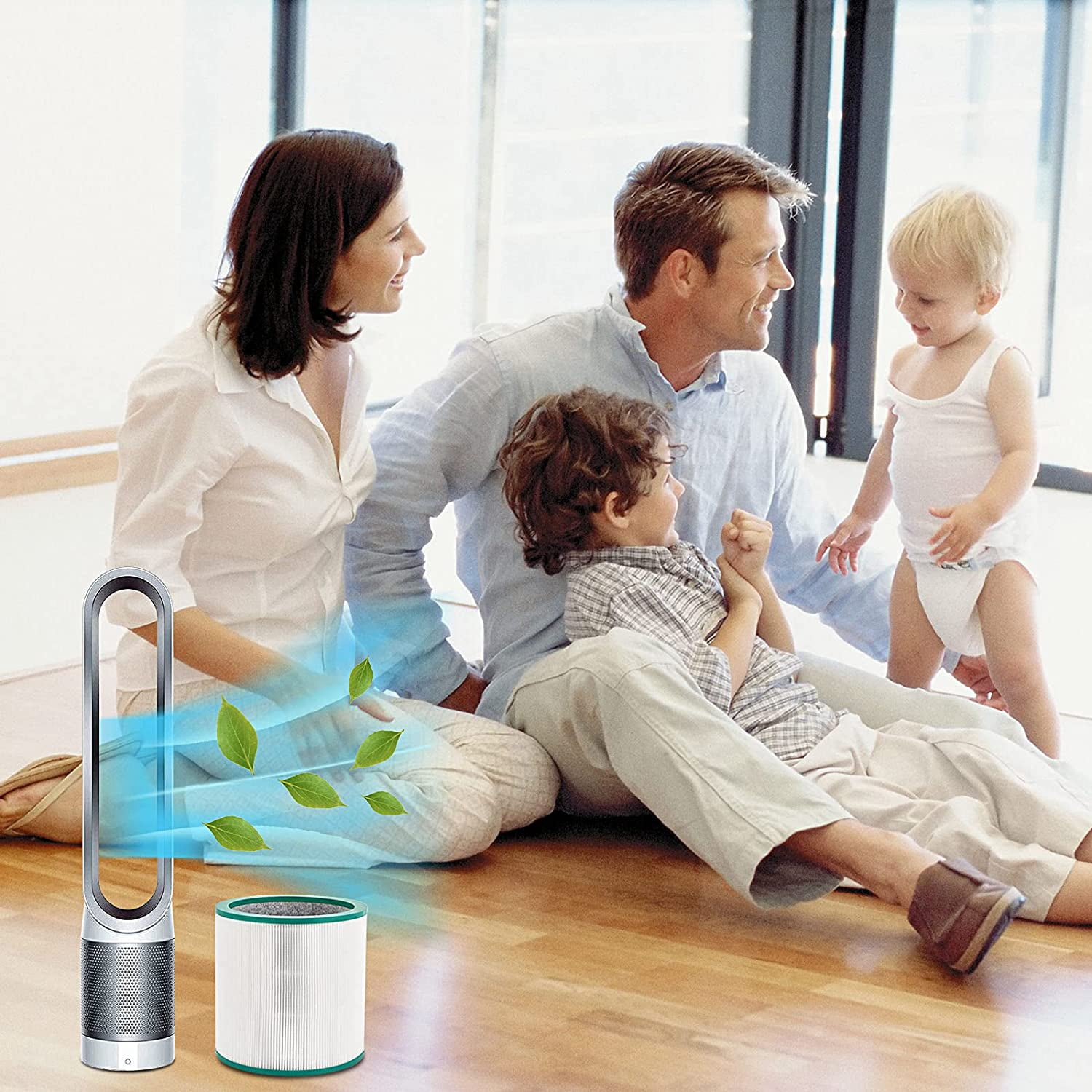 2 Pack Dyson TP02 Air Purifier True HEPA Filters Replacement for Dyson Pure Cool Link TP01, TP02, TP03, AM11, BP01 Tower Air Purifier, Compare to Part # 968126-03 TP02 Air Purifier True Filters