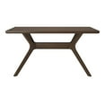 thumbnail image 4 of Plank+Beam Verso Rectangular Dining Table, 60" Solid Wood Kitchen & Dining Room Table, Walnut, 4 of 9
