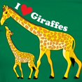 thumbnail image 3 of CafePress - I Love Giraffes Women's Dark T Shirt - Women's Traditional Fit Dark T-Shirt, 3 of 4