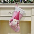 thumbnail image 2 of Xuniizn Christmas Stockings Bulk, Assorted Festive Xmas Stockings for Fireplace Mantel Decor, Traditional Holiday Ornaments, Christmas Decorations for Home, Cloth, Pink, 2 of 4