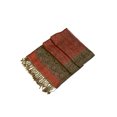 thumbnail image 2 of Sakkas Border Pattern Layered Reversible Woven Pashmina Shawl Scarf Wrap Stole - Tangerine - One Size, 2 of 4