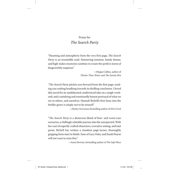 Pre-Owned The Search Party (Paperback) 1668036061 9781668036068