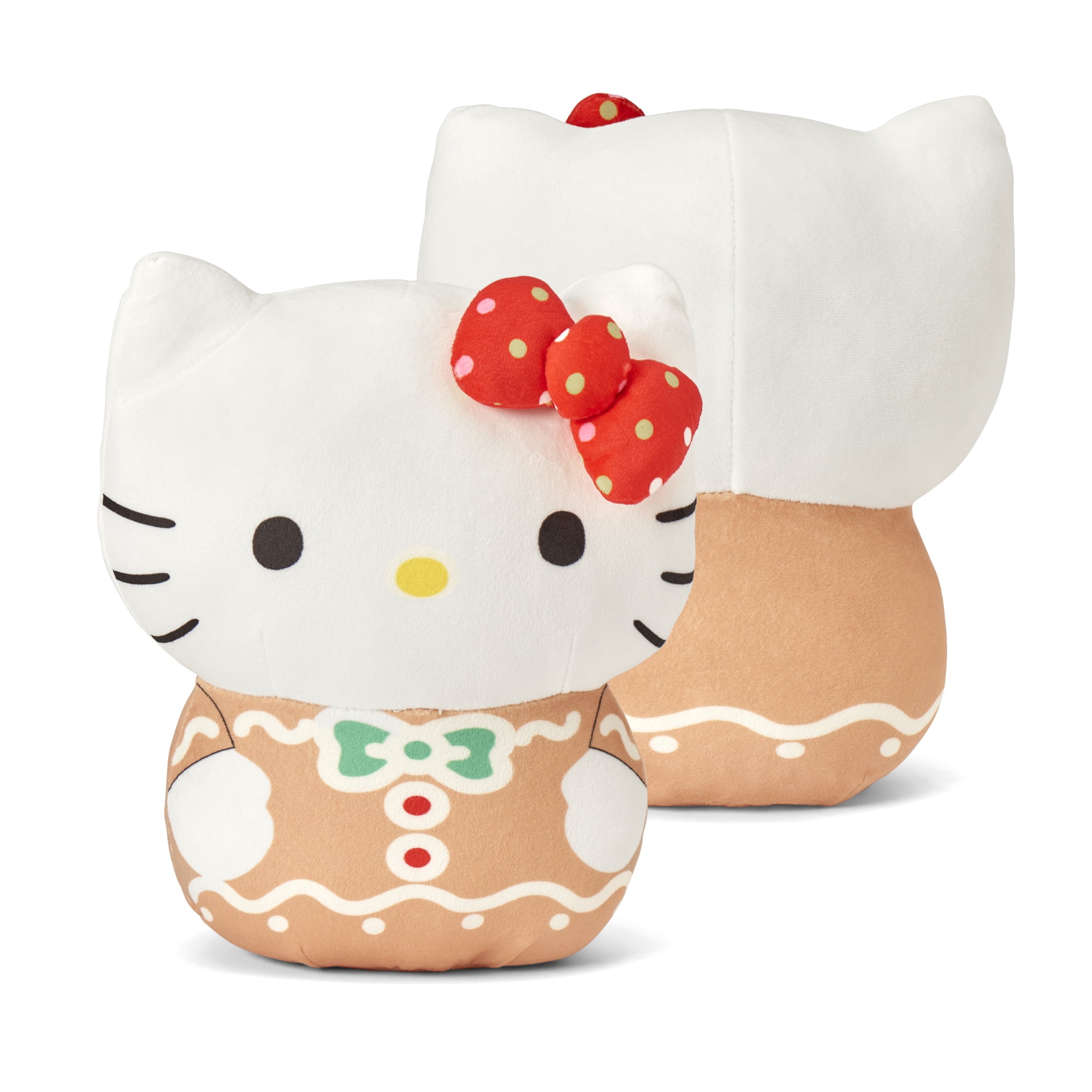 Hello Kitty Gingerbread Joy 11 inch Character Hugger and 40 x 50 inch Throw Blanket Set