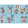thumbnail image 3 of Pegatina de ventana de Navidad, decoraciones navideñas, calcomanía de copo de nieve de Papá Noel, pegatina de pared combinada, suministros de decoración de año nuevo para el hogar, 3 of 4