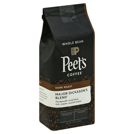 - Peet's Coffee® Major Dickason's Blend® Dark Roast Whole Bean Coffee 12 oz. Bag