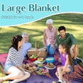 thumbnail image 4 of Boho Cactus Tree Picnic Blanket Waterproof Foldable Extra Large Picnic Mat Beach Blanket 60"x80" for Camping Beach Hiking Patio Party Outdoor Decor Gifts, 4 of 6