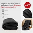 thumbnail image 4 of Cobertor Ligero Matrimonial Ultrasuave Negro Térmico, 4 of 7