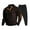 Brown, variant on YOIAVAIOY Men's Tracksuit 2 Piece Set Color Block Sweatsuit Corduroy Polo Sweatshirt and Drawstring Joggers Sets Elbow Patch Stylish Outfits Black L