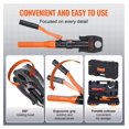 thumbnail image 5 of Copper Pipe Crimping Tool, Hydraulic Press Tool 1/2" 3/4" 1" for Copper & 3/8" 1/2" 5/8" F1807 Pex, Copper Ring Crimper, 360° Rotation, 5 of 9