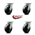 thumbnail image 2 of 6 Inch KP Phenolic Swivel Caster Set with Ball Bearings SCC, 2 of 2