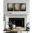 thumbnail image 4 of SHENIFY Abstract Wall Art Set Earthy in Deep Brown and Beige Tones Modern Decor Artwork Prints Rustic kitchen Bedroom 12x16in3pcs Black Framed, 4 of 7