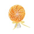 thumbnail image 2 of Candyland Christmas Decorations 4 Inch Orange Lollipop Tree Topper Christmas Decorations for Home Indoor Christmas Decorations for Holiday Party Display 1 Piece, 2 of 7