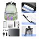thumbnail image 4 of Easygdp Purple Butterfly On Wild Mochila Casual para Portátil, Mochila para Escuela, Viajes, Negocios, 4 of 6
