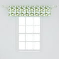thumbnail image 2 of Ambesonne Frog Window Valance, Cartoon Jumping Pond Animals, 54" X 12", Pale Blue Multicolor, 2 of 3