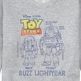 thumbnail image 3 of Toy Story 4 - Buzz Sketches - Men's Crew Neck Fleece Pullover, 3 of 5
