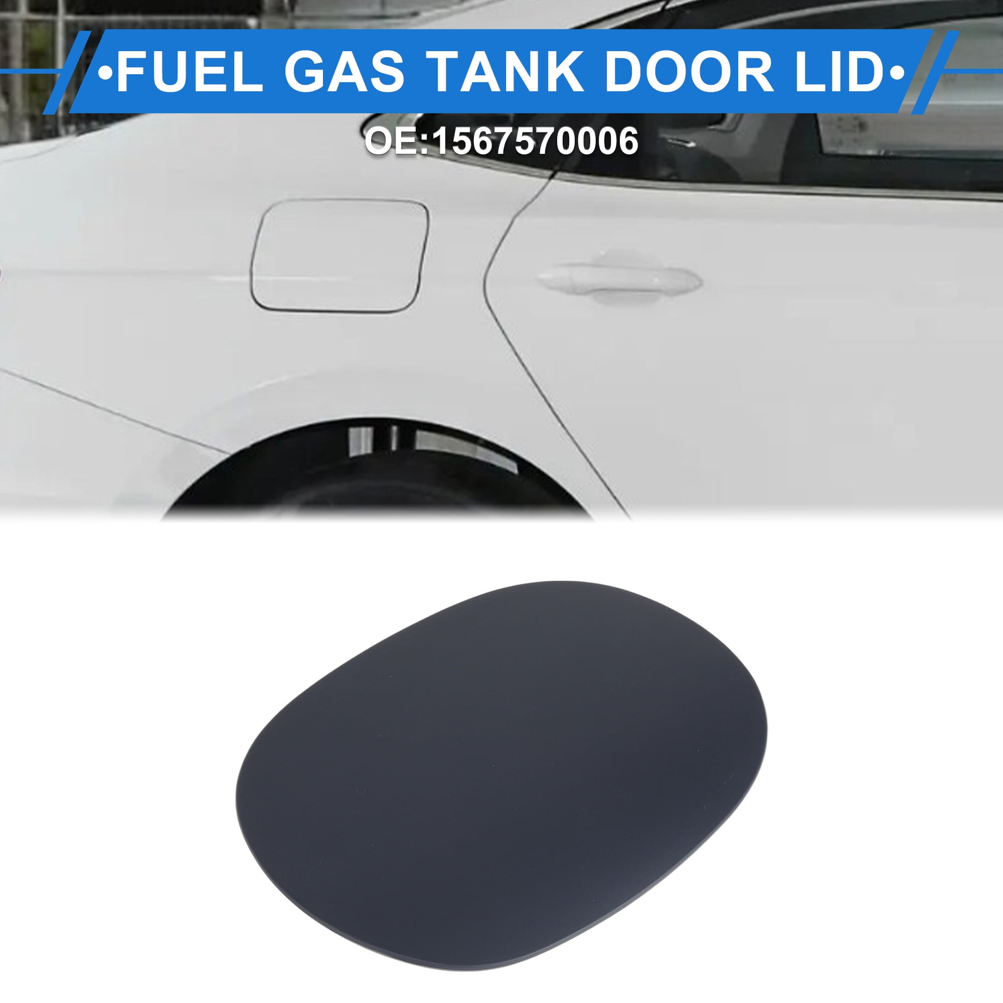 Unique Bargains Fuel Tank Door Cap for Mercedes-benz W156 2015-2020 Fuel Filler Flap Cover