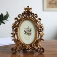 thumbnail image 1 of Hongchun Vintage Picture Frame 4x6 Inch, Oval Antique with Glass Front golden, 1 of 5