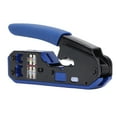 RJ45 Crimping Tool Kit Network Cable Jack Pass Through Crimper
