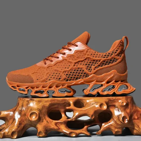 

Men‘s Blade Type Shoes Breathable Lightweight Shock Absorption Running Shoes