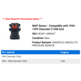 thumbnail image 2 of MAP Sensor - Compatible with 1996 - 1999 Chevy C1500 GAS 1997 1998, 2 of 2