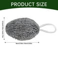thumbnail image 3 of Oleegame 2PC Steel Wire Household Hanging Rope Steel Wire Kitchen Cleaning Stainless Steel Pot Brush Not Falling Off Wire Dishwashing Brush Tool Silver, 3 of 9