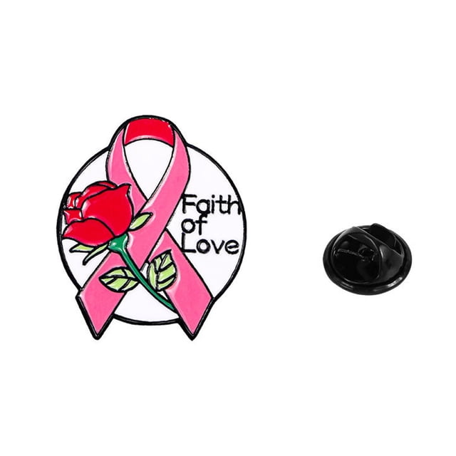 Orange Ribbon Brooch Cancer Awareness Fashion Pin Clothing Bag Jewelry Idea Support Cause