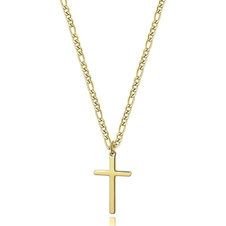 Figaro gold chain with cross discount