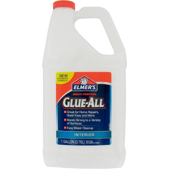 Elmer's E3860 Glue-All Multi Purpose Glue, 1 Gallon Can Pack of 2