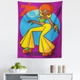 thumbnail image 1 of Party Tapestry, American Woman Dancing at the Disco Funky Fashion with Smiling Face Art, Fabric Wall Hanging Decor for Bedroom Living Room Dorm, 5 Sizes, Multicolor, by Ambesonne, 1 of 1