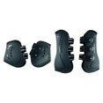 thumbnail image 4 of 4x botas de caballo envolturas para piernas accesorios de soporte ligeros multifuncionales equipo para saltar entusiastas del deporte ecuestre montar Negro y L, 4 of 8