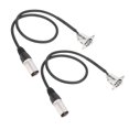 thumbnail image 1 of 2 PCS XLR Pass Through Cable, PVC Mic Feed Pass Thru Converter with HIFI Sound & Wide Compatibility for Stage Box Patch & Panel Floor Box, No Solder D Type XLR Cable, 1 of 7