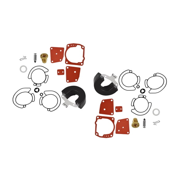 2-pack Carburetor Carb Rebuild Repair Kit Fit for Johnson Evinrude 90 100 105 115 150 175 HP 0438996 0435442 0436852 18-7247