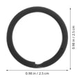 thumbnail image 2 of CRILSTYLEO 40pcs Split Rings For Personal Organization Matte Black Metal General Use, 2 of 7
