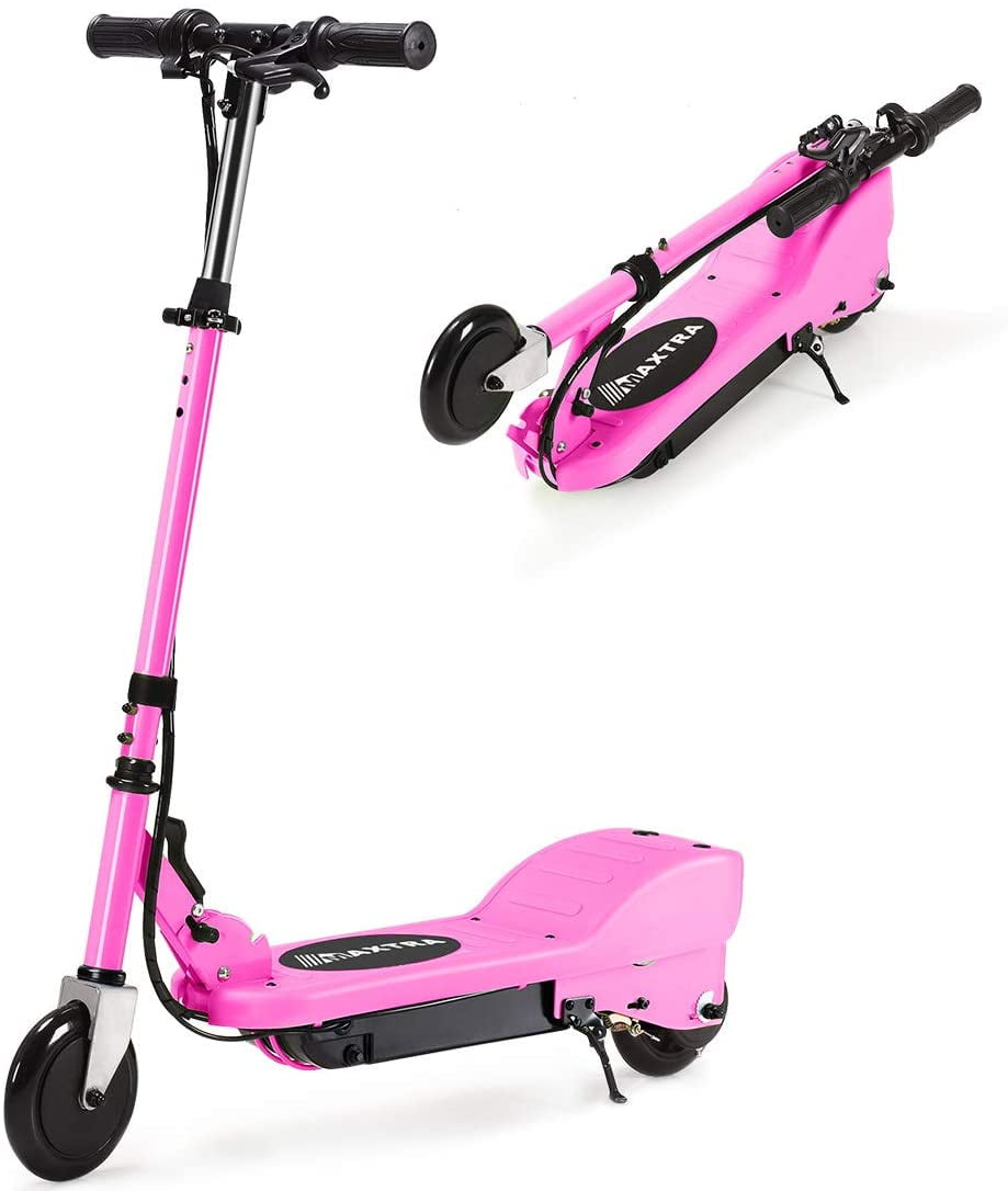Maxtra E100 Folding Electric Scooter with Adjustable Handlebar for Kids