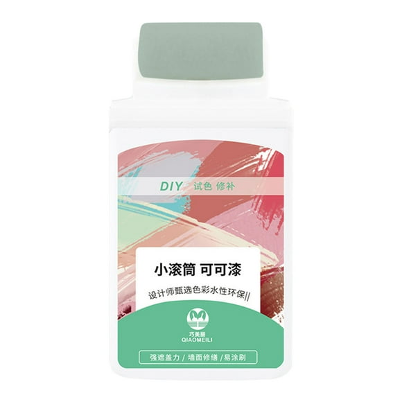 Xihbxyly Historia de la navegación Pintura con rodillo pequeño, sabor limpio, pintura ecológica, revestimiento de paredes, reparación de grafitis, pincel pequeño con rodillo de 100 ml