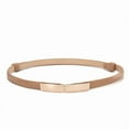 thumbnail image 5 of Belt dress simple versatile Fashion Women Leather Belt Thin Skinny Metal Gold Elastic Buckle Waistband Belt Dress Accessories, 5 of 7
