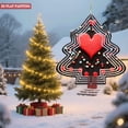 thumbnail image 2 of Metal Hanging Christmas Tree Wind Spinner - Festive Heart - Shaped Design with Colorful Candy Accents for Garden and Yard Decor, 2 of 7