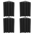thumbnail image 2 of 4Pcs Useful Corner Bass Trap Sound Absorbing Acoustic Foamed Tile for Studio, 2 of 4