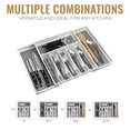 thumbnail image 4 of Expandable Cutlery Drawer Organizer, Flatware Drawer Tray for Silverware, Serving Utensils, Multi-Purpose Storage for Kitchen, Office, Bathroom Supplies, 4 of 8