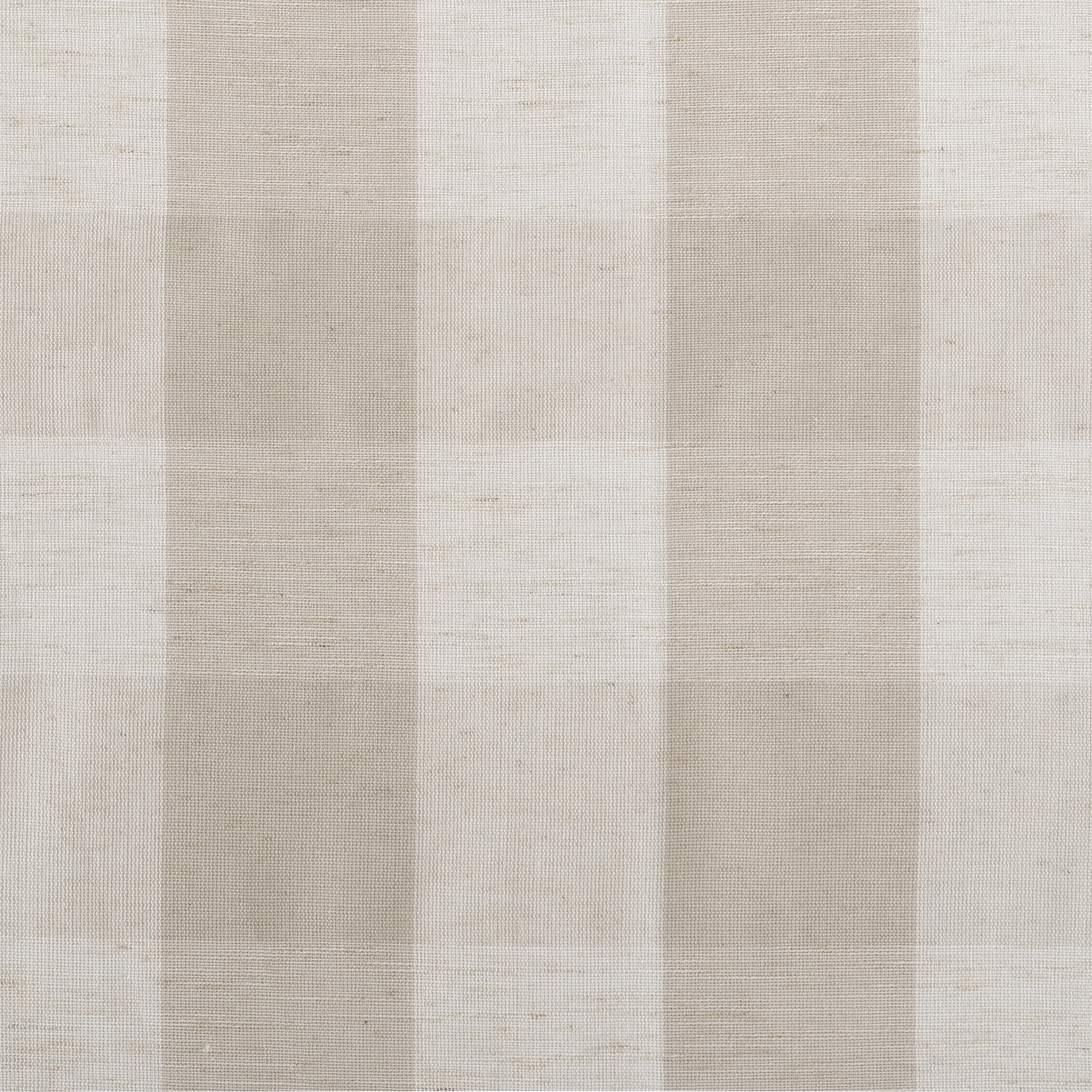Better Homes and Gardens Buffalo Plaid Semi-Sheer Back Tab Curtain Panel, 50" x 84", Beige